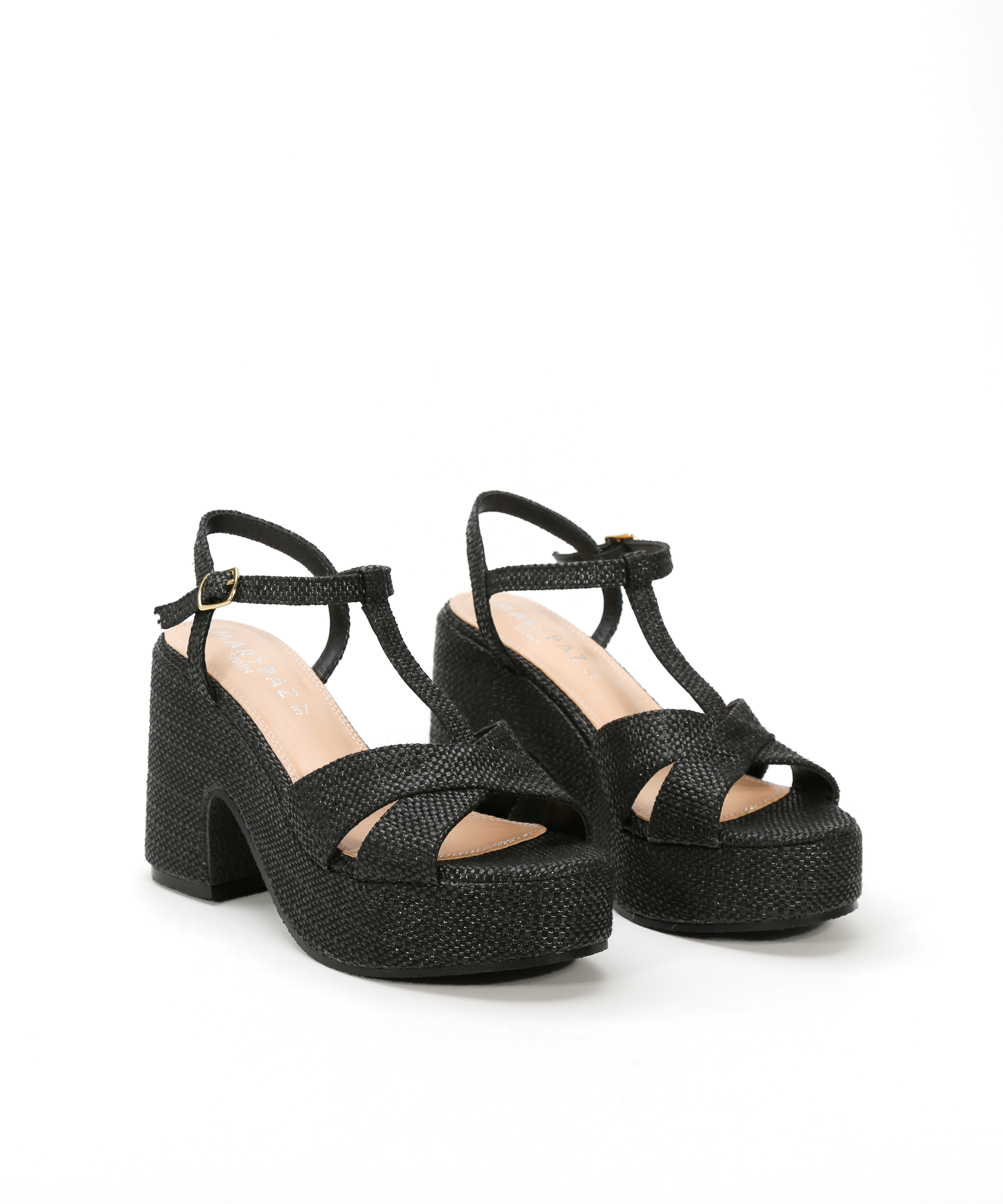 Sandalias plataforma tira en T image number null